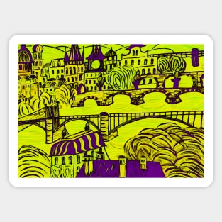 Prague - Golden City No. 2 Sticker